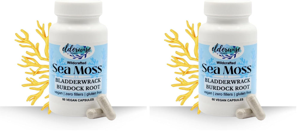 Hero image showing Elderwise Sea Moss Capsules Pack of 2