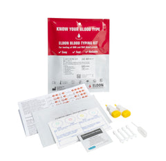 Front view of Eldoncard Inc Blood Type Test Kit