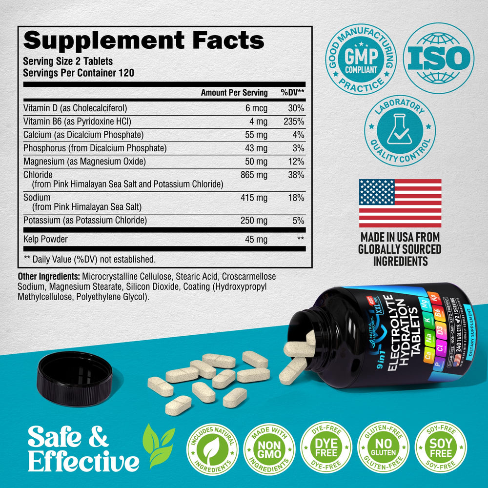 Athlete using electrolyte tablets during workout