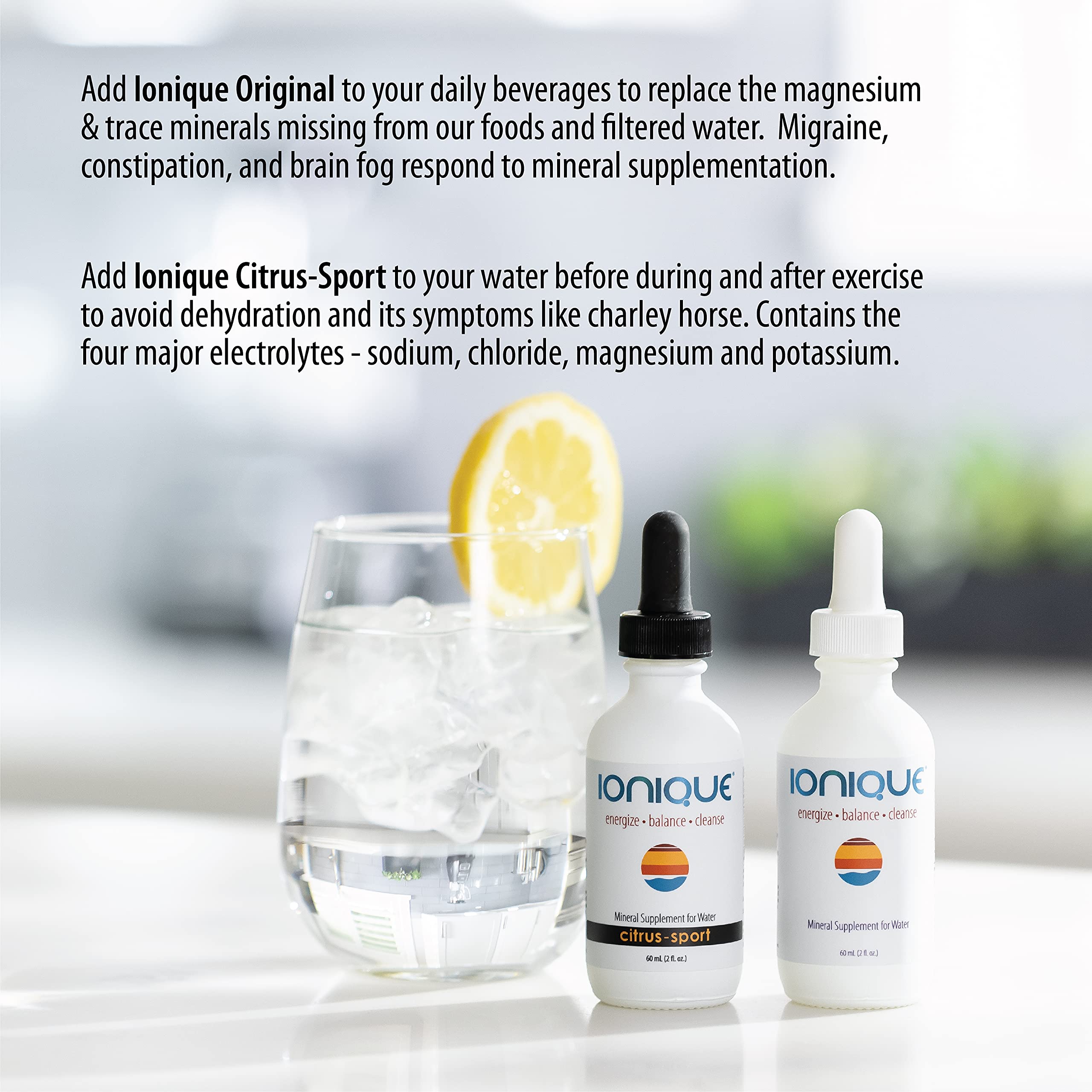 Electrolytes improving hydration illustration