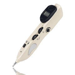 Electronic Acupuncture Pen device with three massage heads attached