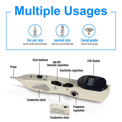 Intensity controls on the acupuncture pen for personalized therapy