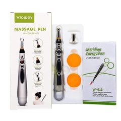 Electronic Acupuncture Pen with Dome massage head attached