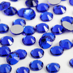 ELEEGEM sapphire SS20 flatback rhinestones for bulk nail art embellishment.