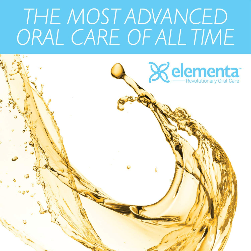 Close-up of xylitol and plant-based ingredients in Elementa mouthwash