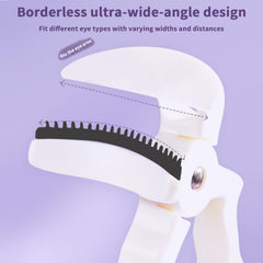 ELESDA gap-design side view shows space for precise lash placement.