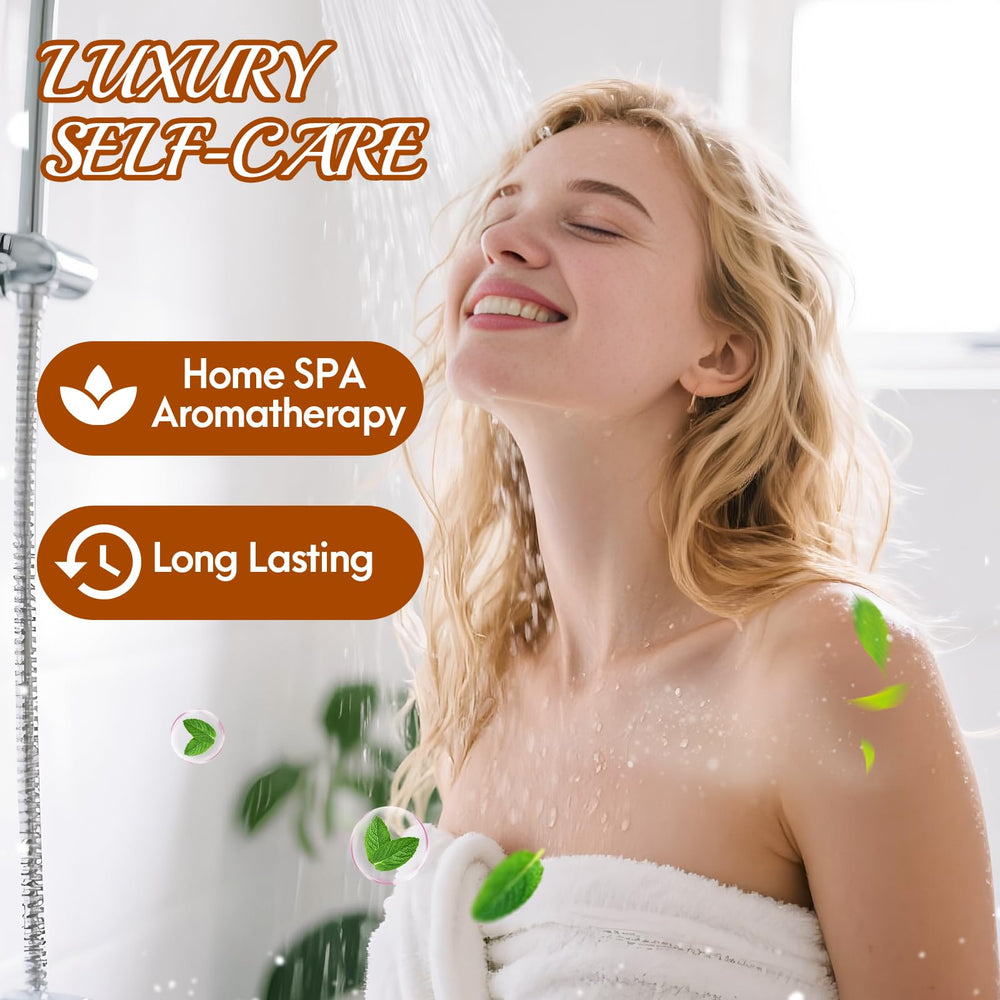 Eletorot rose shower steamers create a romantic mood in the shower.