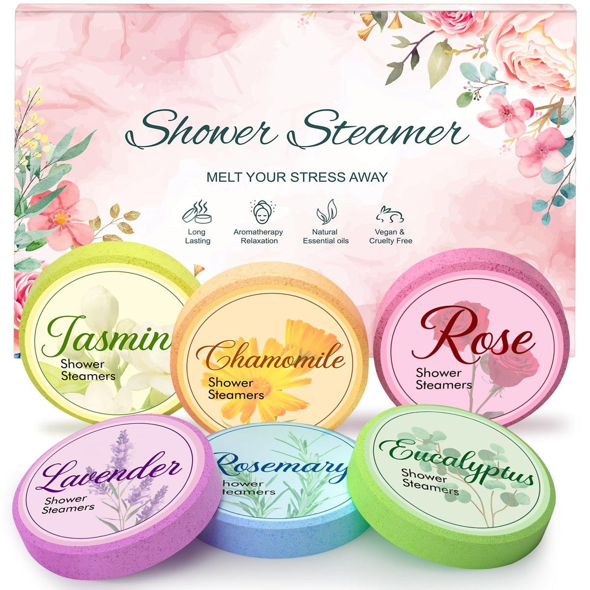 Eletorot shower steamers packaging featuring gift-ready presentation.
