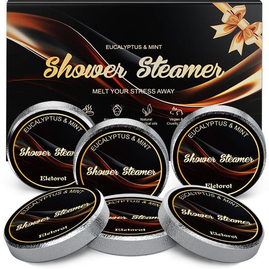 Eletorot valentines gift packaging with eucalyptus steamers for him