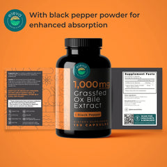 Person taking Eleva Nutrition ox bile capsule with a meal