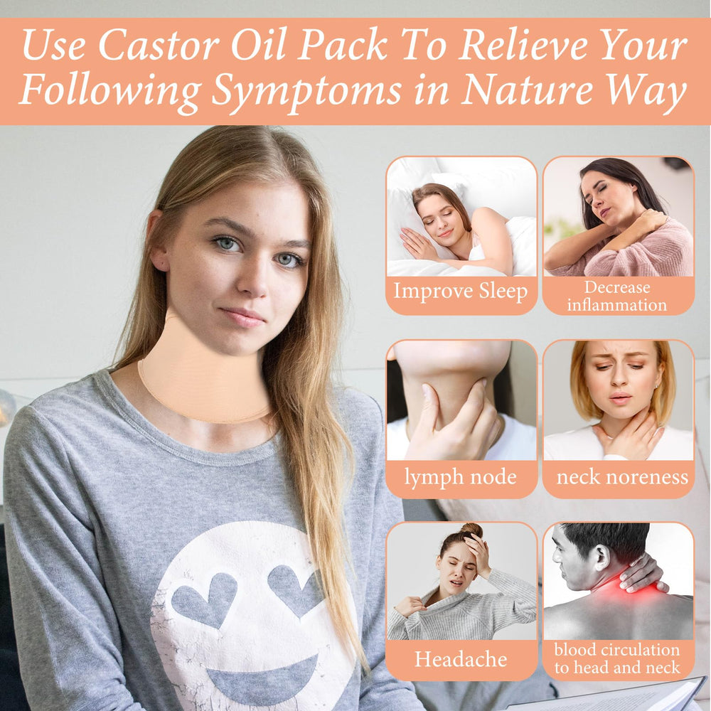 Black neck pack with leak proof outer layer