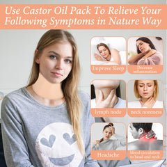 Black neck pack with leak proof outer layer