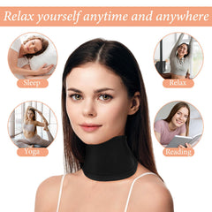 Khaki castor oil neck wrap interior detail