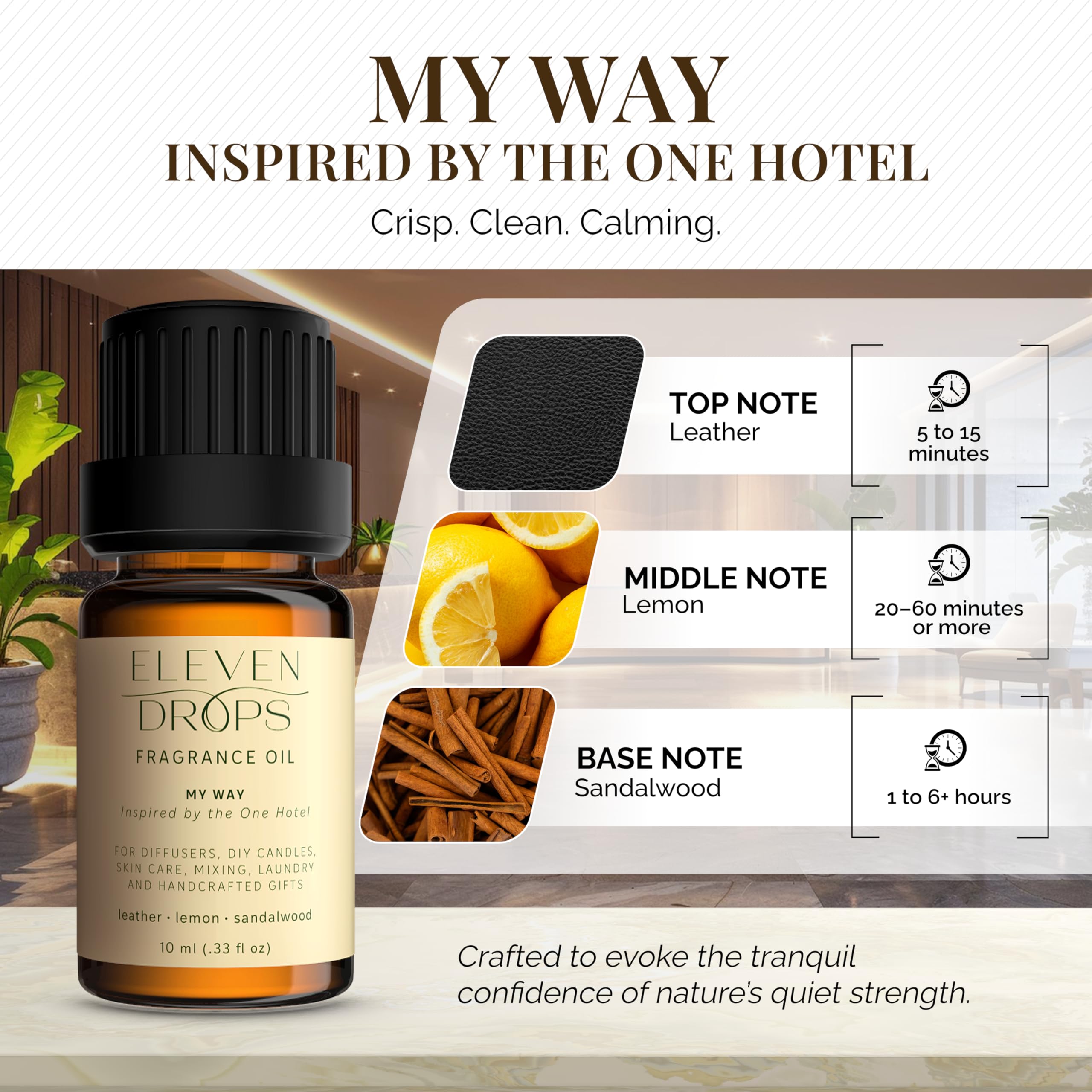 Eco-friendly packaging design for Eleven Drops diffuser oil