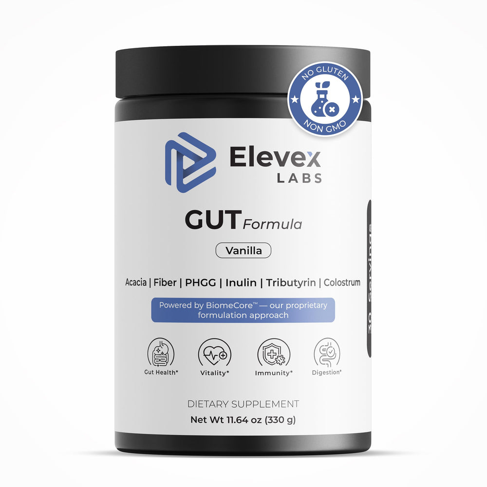 Elevex Gut Health Powder vanilla powder close-up