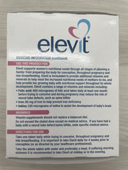 Close-up of Elevit vitamins showing tablet details