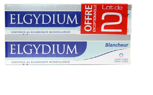 Elgydium Whitening Toothpaste with Bicarbonate – 2 x 75 ml pack
