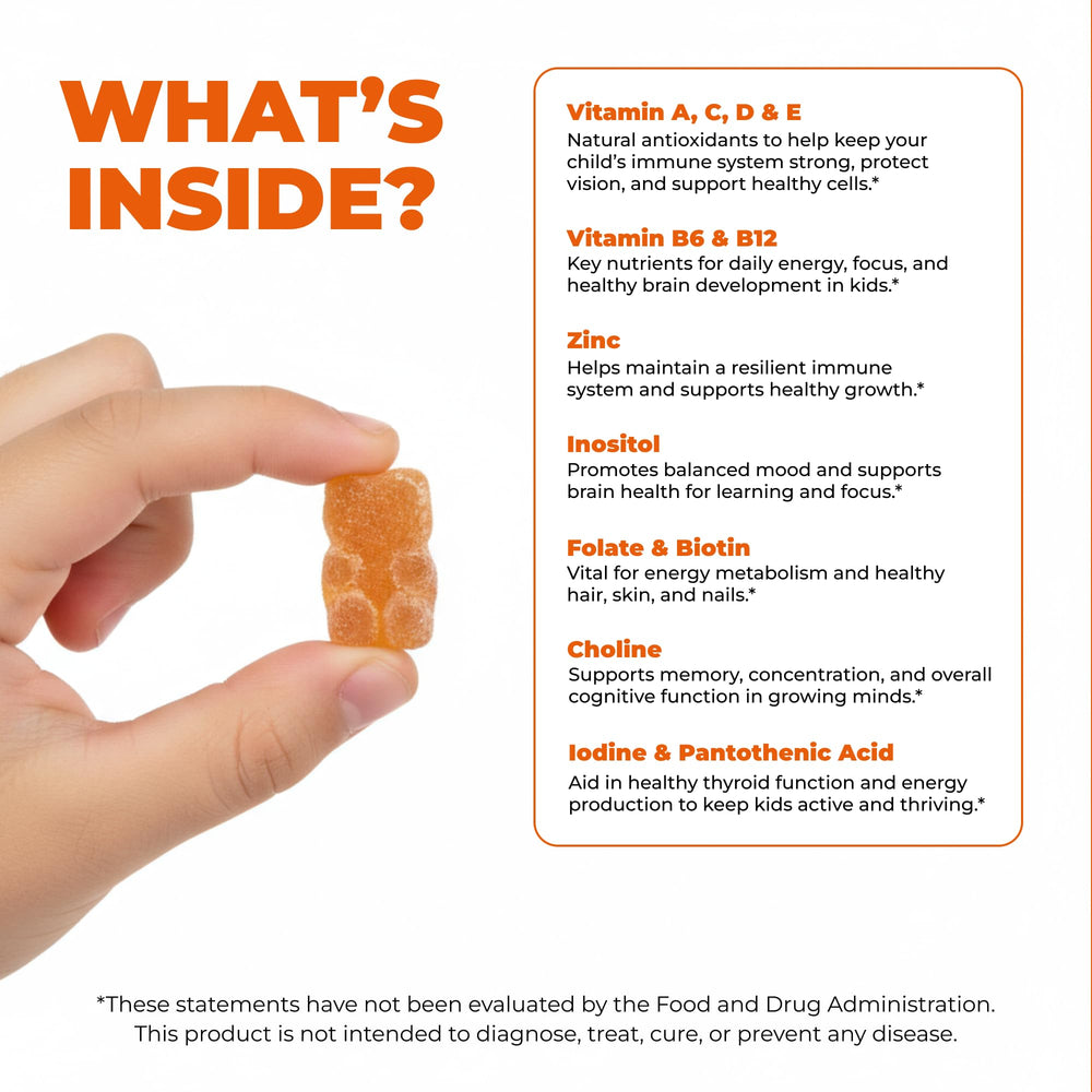 Gummies ready for daily routine for kids aged 4 and up