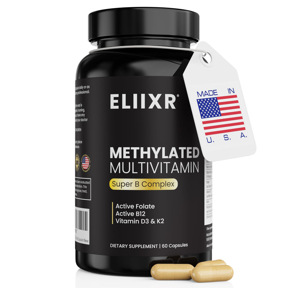 Hero image of Eliixr Methylated Multivitamin for Men and Women, 60 capsules