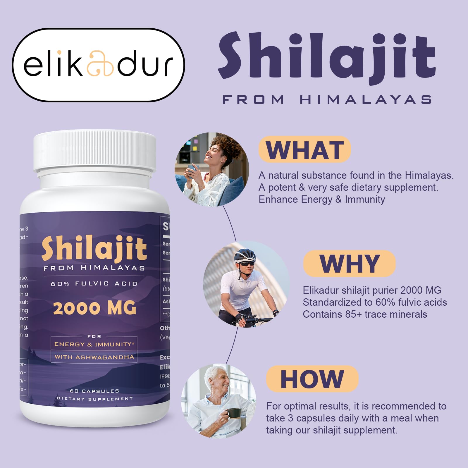 Premium Shilajit extract and capsule arrangement