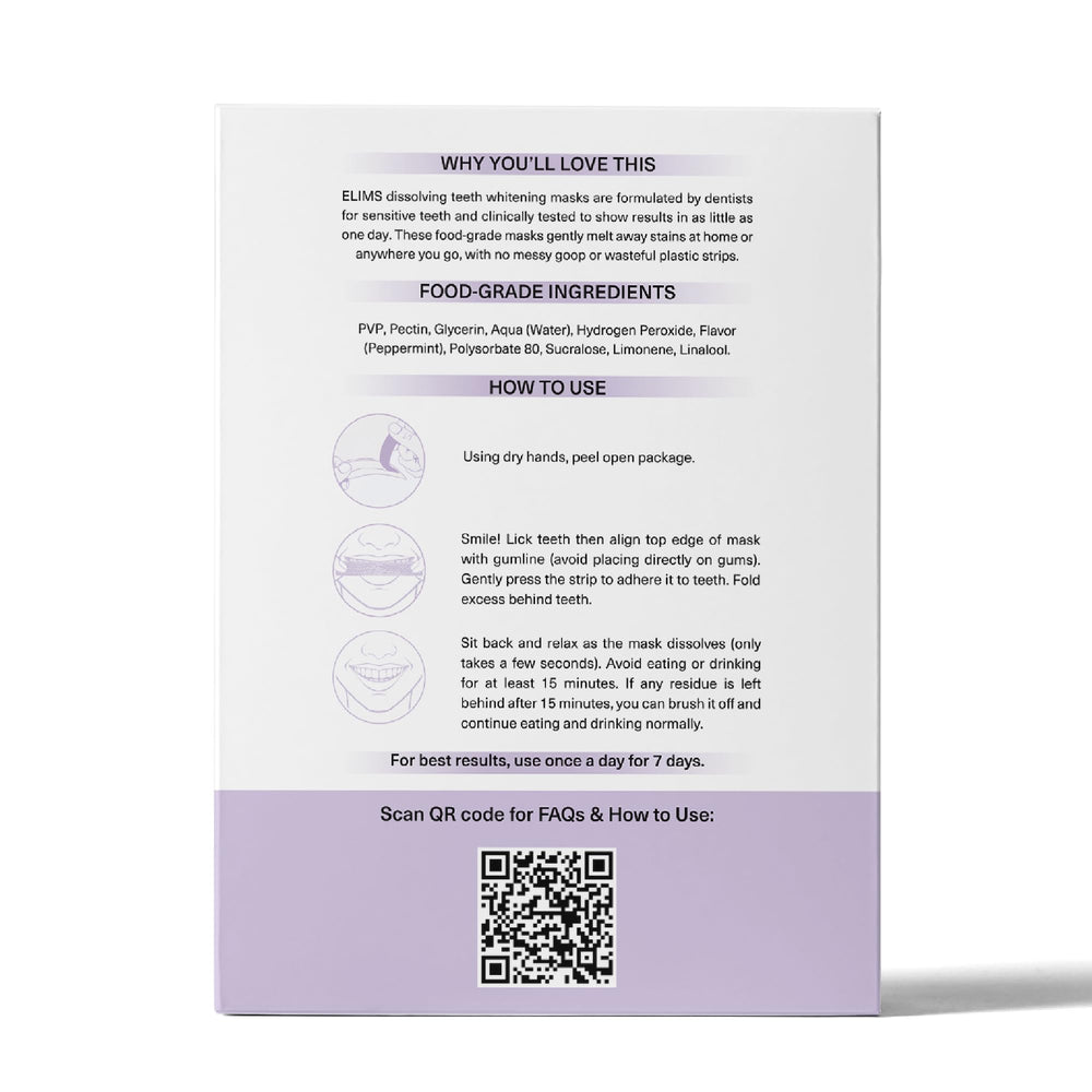 Before-and-after style illustration of whitening results