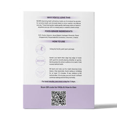 Before-and-after style illustration of whitening results