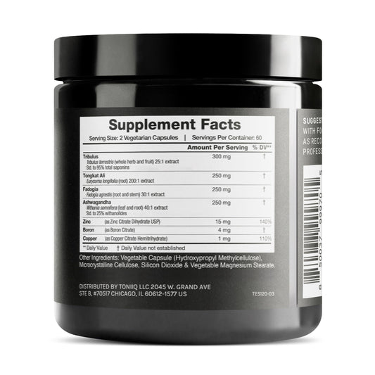 Close-up of ingredients and extracts used in Elite T Formula