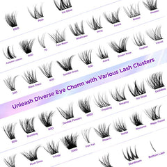 Elitefe Frosting cluster lashes for soft, natural-looking volume.