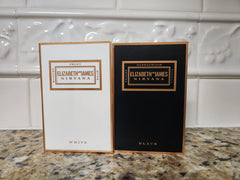 Elizabeth and James Nirvana for Her Black and White mini bottle set, travel-friendly scent exploration.