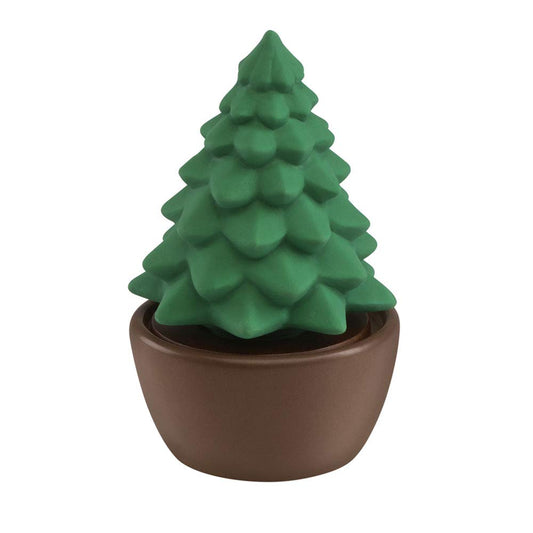 Ellia Evergreen porcelain diffuser with tree design delivers festive ambiance and long-lasting aroma.