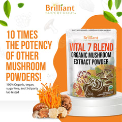 Powder texture close-up reveals fine, aroma-rich extract.