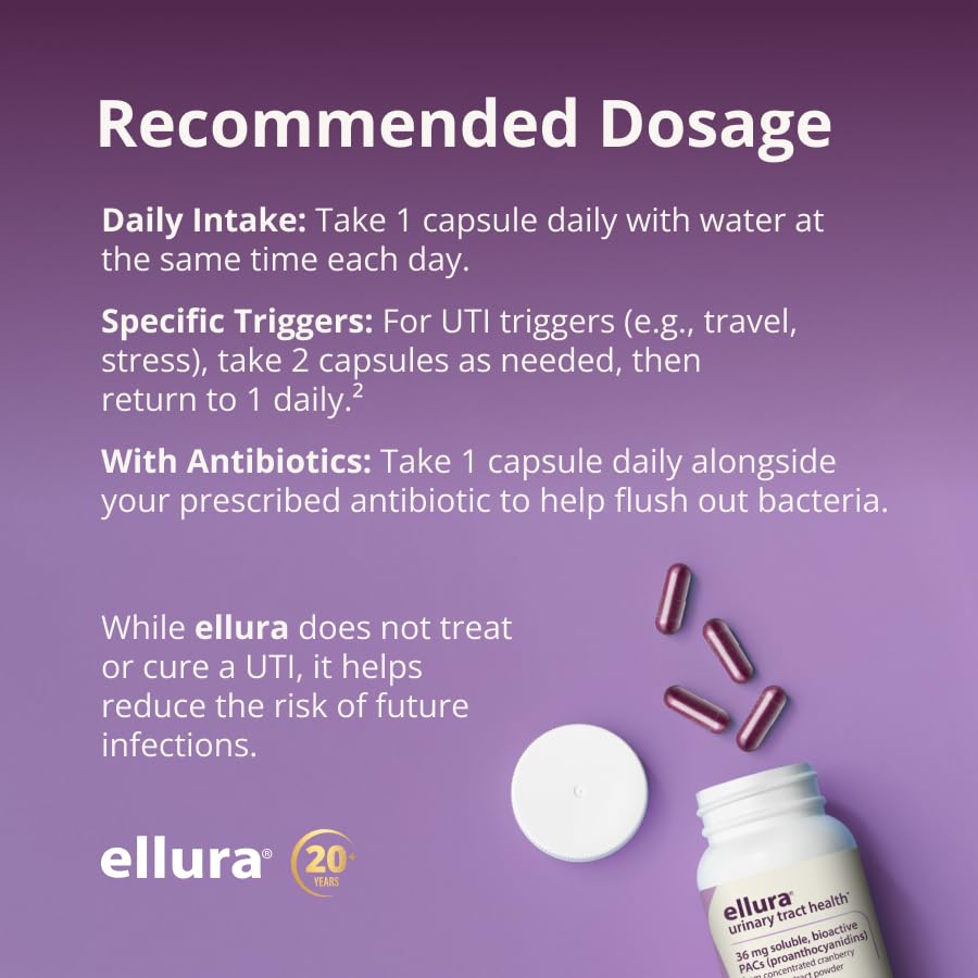 Ellura cranberry juice extract 100% concentrated for potency