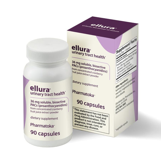 Capsule delivering 36mg soluble, bioactive PACs for urinary tract support