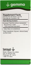 Elm bud extract gemmotherapy label on bottle