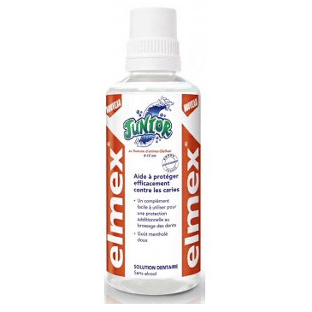 Close-up of ELMEX Junior toothpaste for braces wearers, 6-12 years