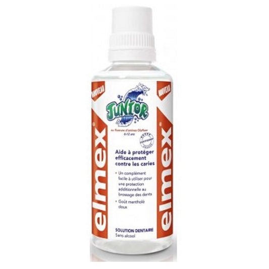 Close-up of ELMEX Junior toothpaste for braces wearers, 6-12 years