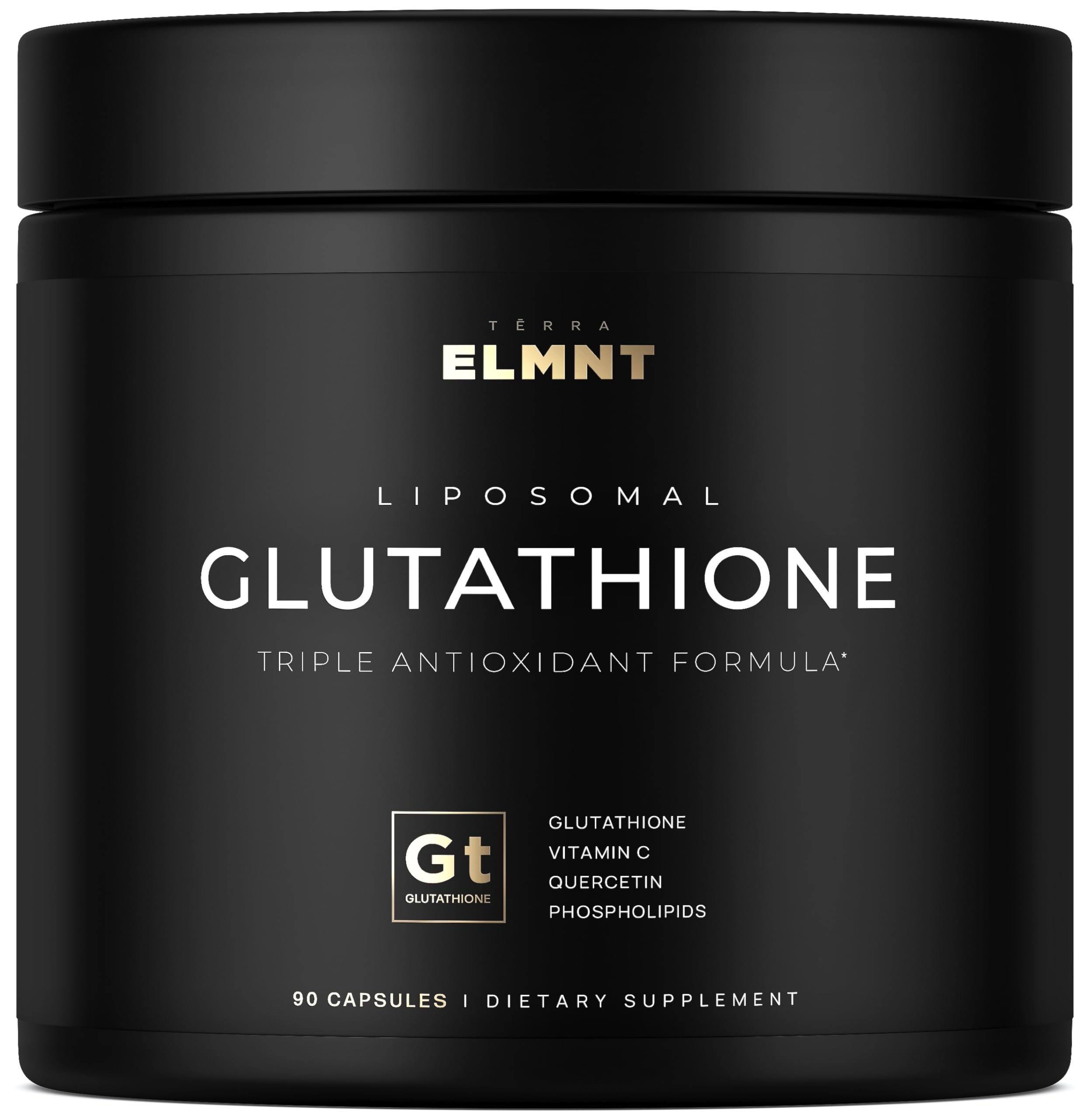 ELMNT 2150mg liposomal glutathione hero image with bottle