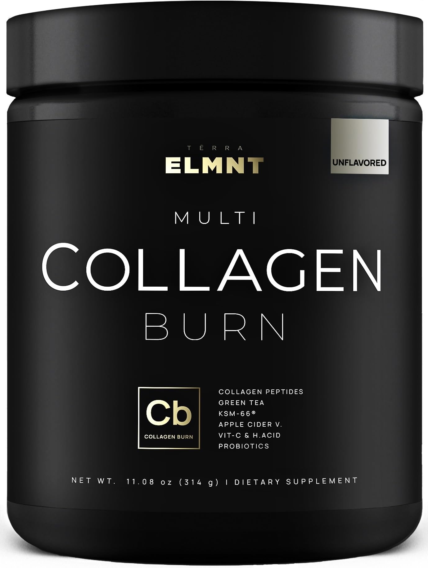 ELMNT Super Multi Collagen Burn hero image - unflavored