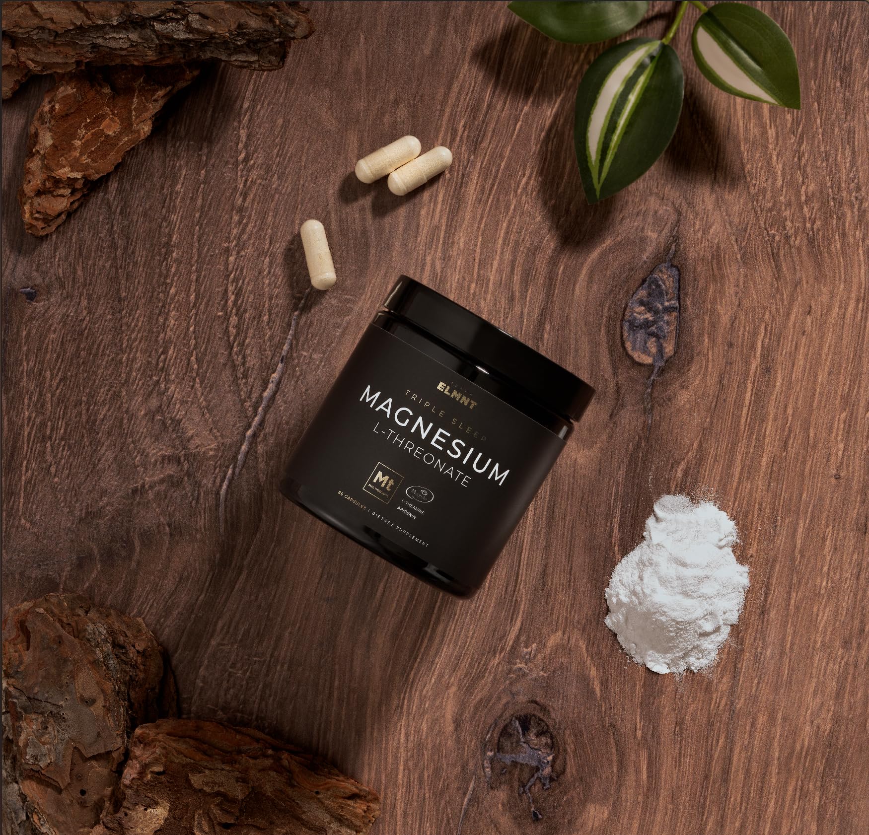 ELMNT Triple Sleep Magnesium Threonate packaging and branding