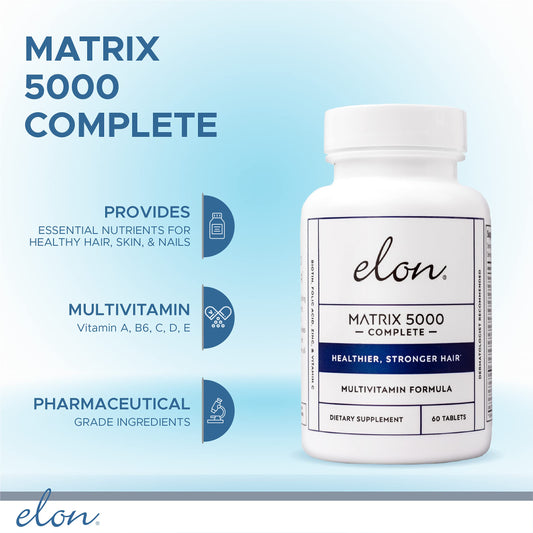 Close-up of Elon Matrix 5000 tablets