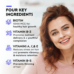 Graphic showing hair, skin, and nails benefits