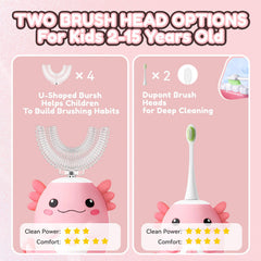 Full set with 6 brush heads for ELOTAME kids toothbrush