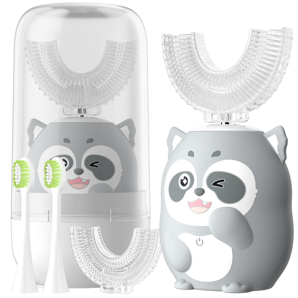 ELOTAME Kids Electric U-Shaped Toothbrush Gray - main product view