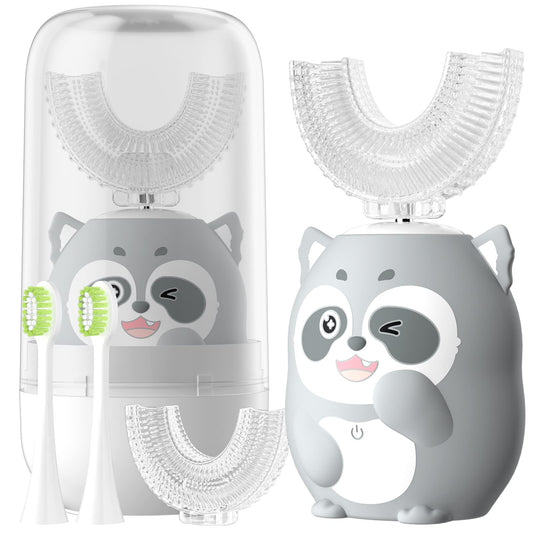 ELOTAME Kids Electric U-Shaped Toothbrush Gray - main product view