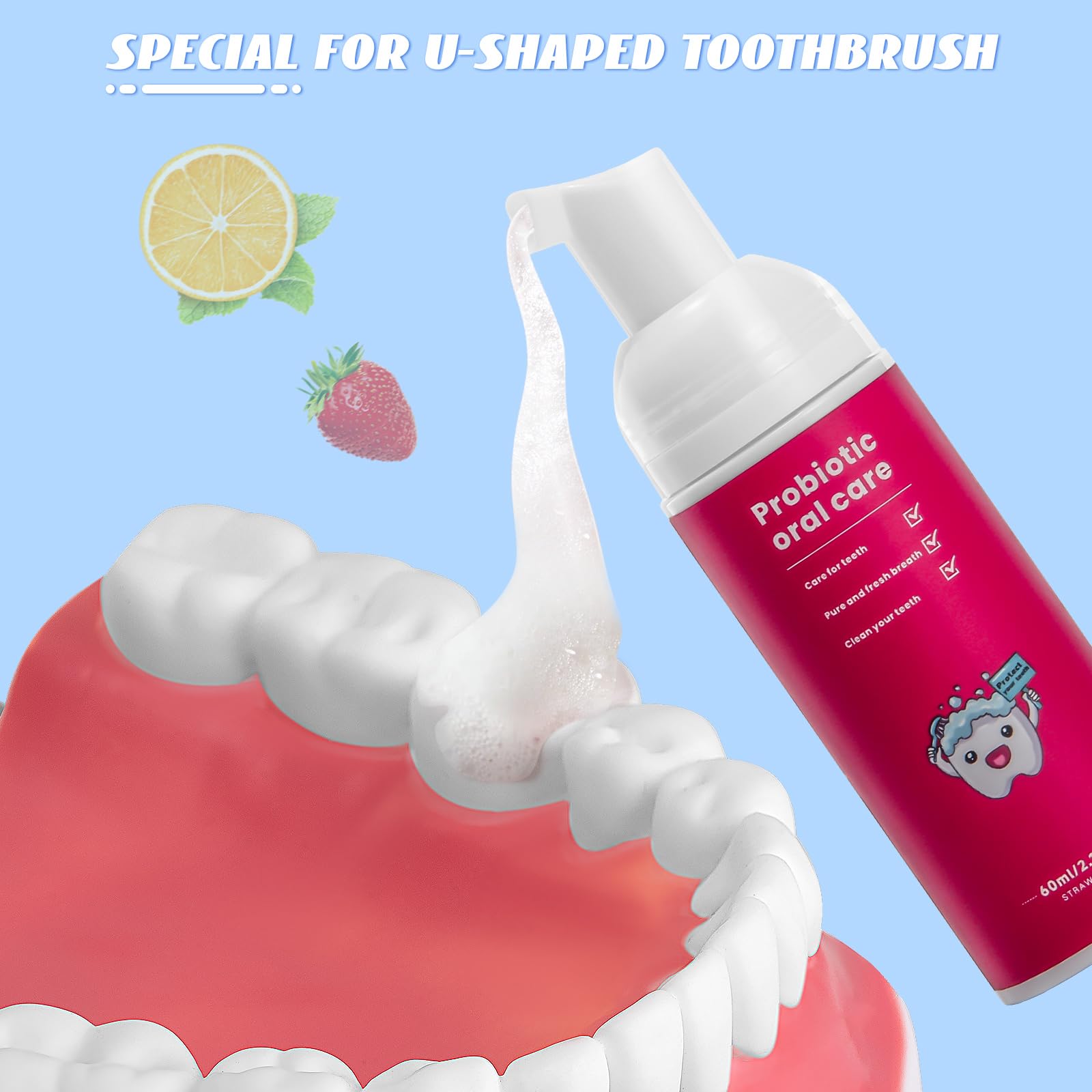 45-second brushing timer feature on ELOTAME kids toothbrush