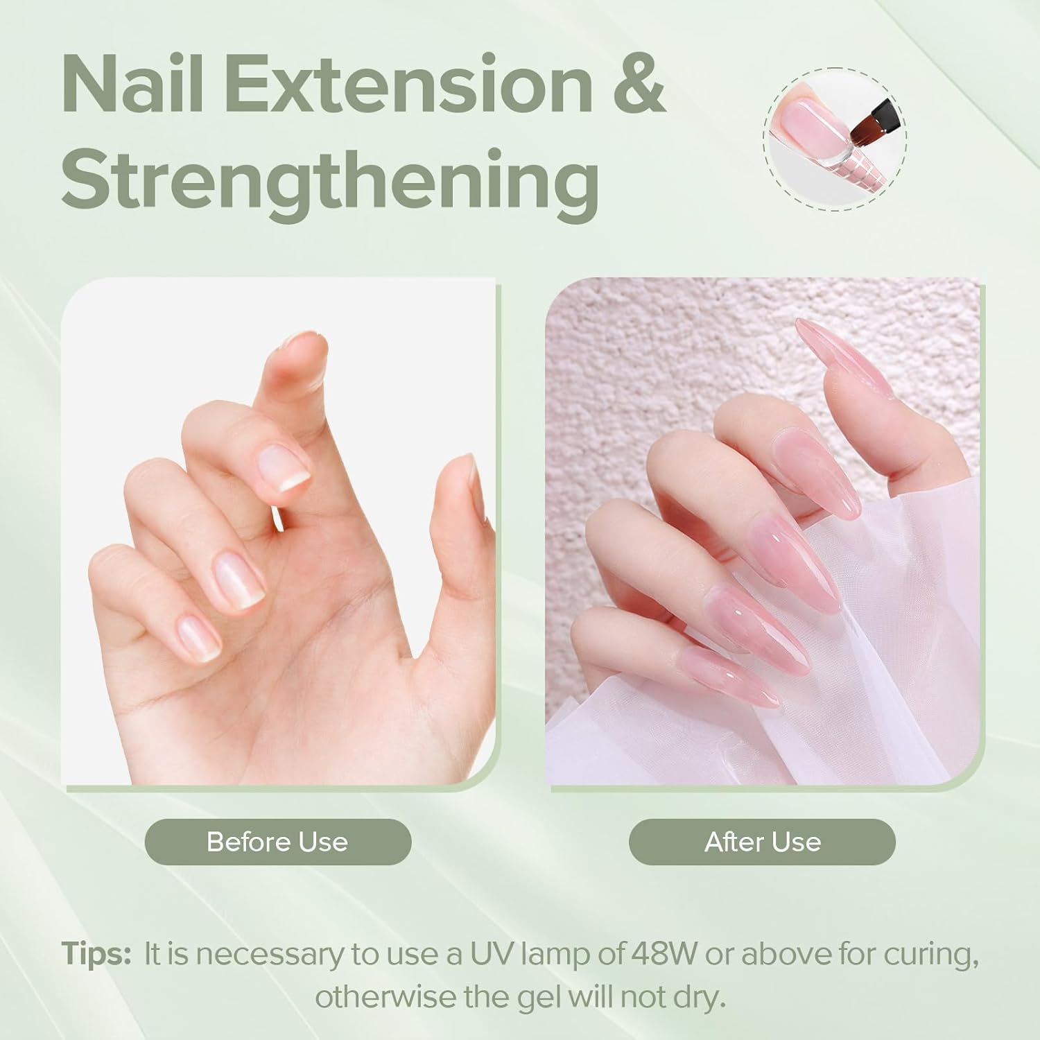 Elova Builder Gel DIY manicure setup for at-home nail enhancement