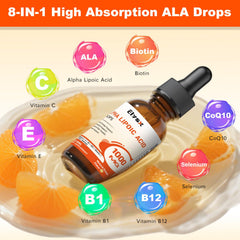 Ingredients: alpha lipoic acid, CoQ10, biotin, B vitamins