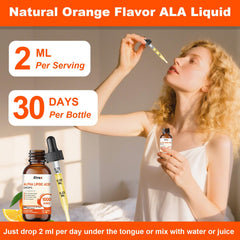 Orange flavor natural liquid formula