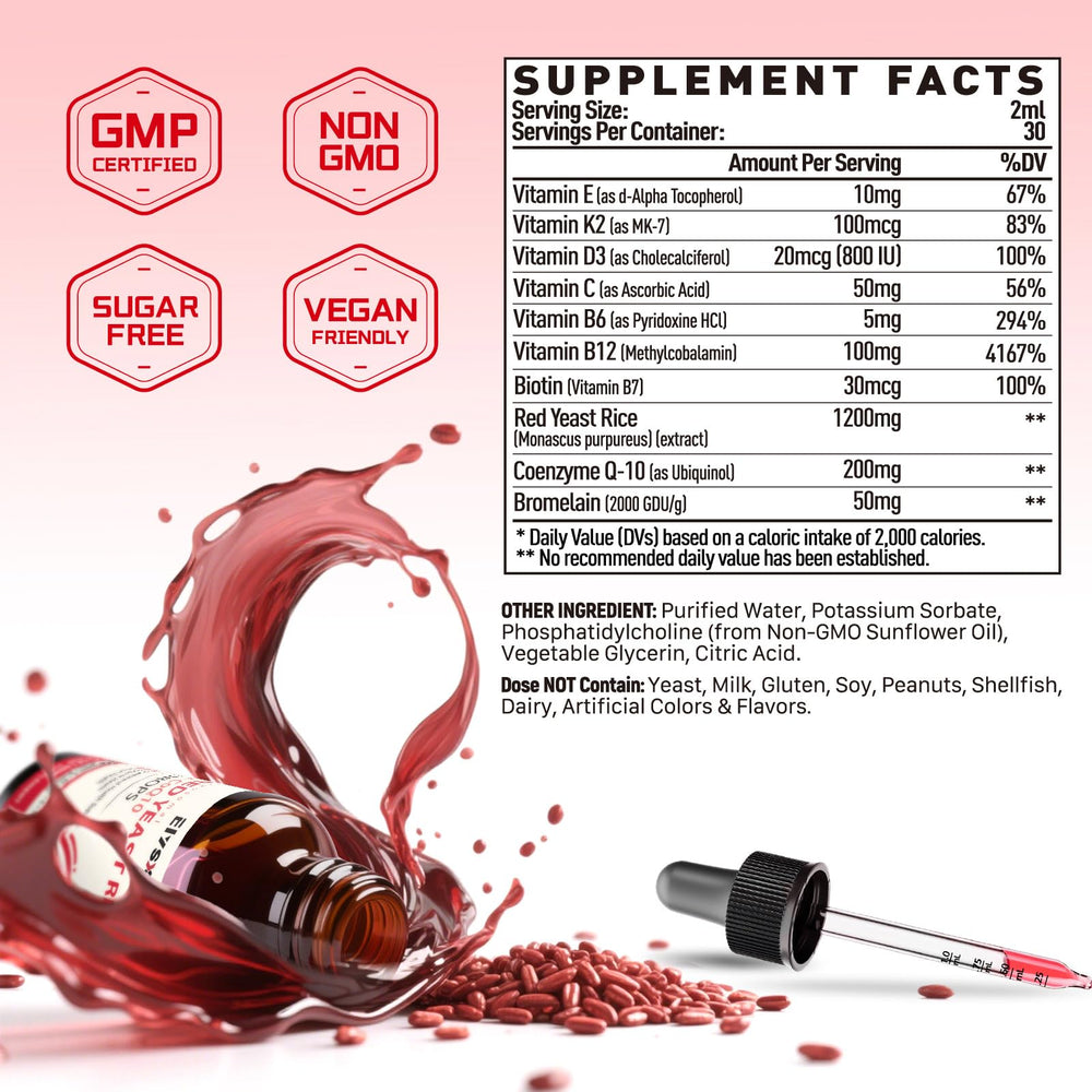 Vitamins K2, D3, E, C, B6, B12, Biotin and Bromelain