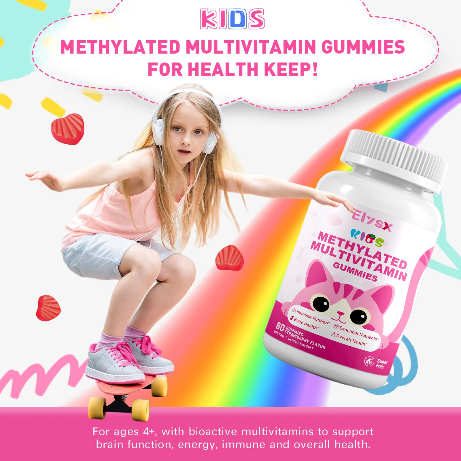 Serving suggestion for kids taking gummies